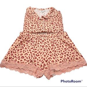 Thalia Sodi animal print pajama set size Medium